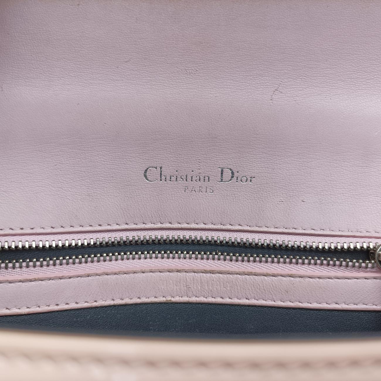 Pre-owned Christian Dior Diorama Pink Patent  shoulderbag | stylenewstar
