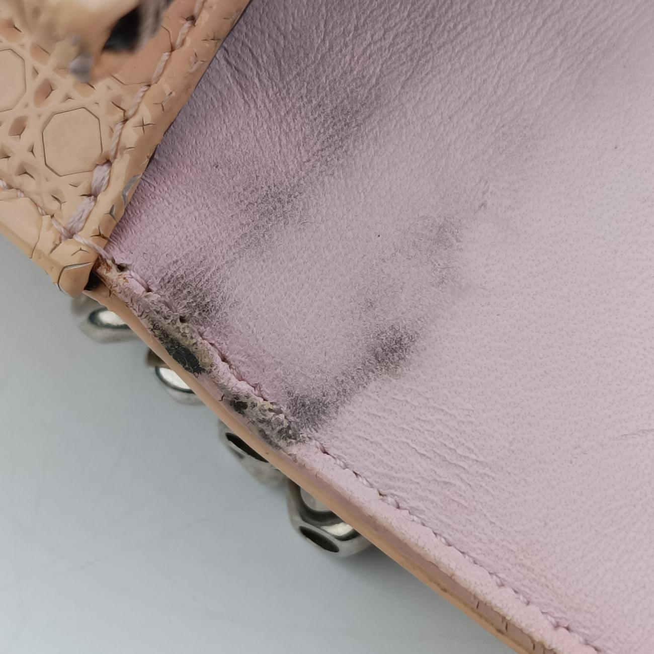 Pre-owned Christian Dior Diorama Pink Patent  shoulderbag | stylenewstar