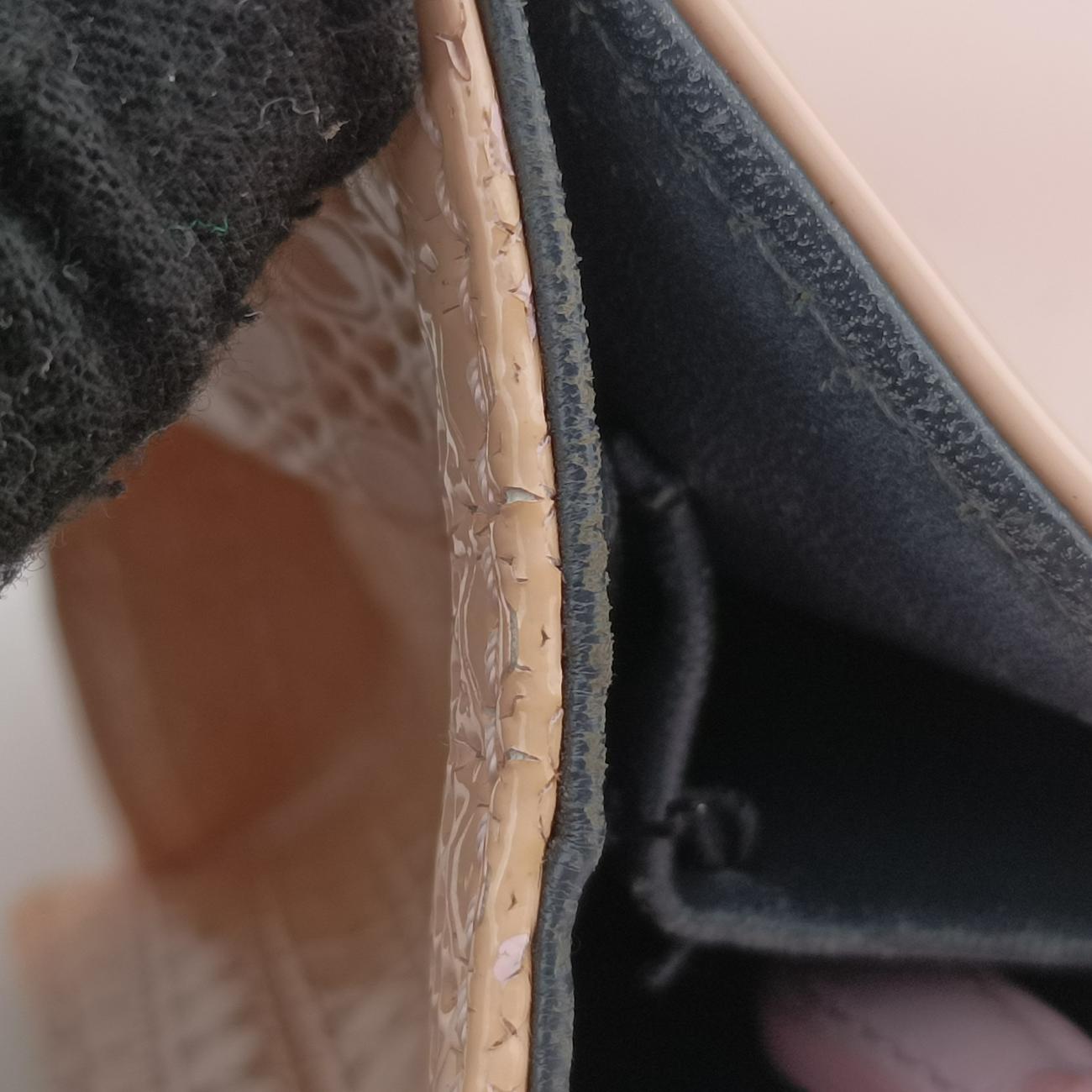 Pre-owned Christian Dior Diorama Pink Patent  shoulderbag | stylenewstar