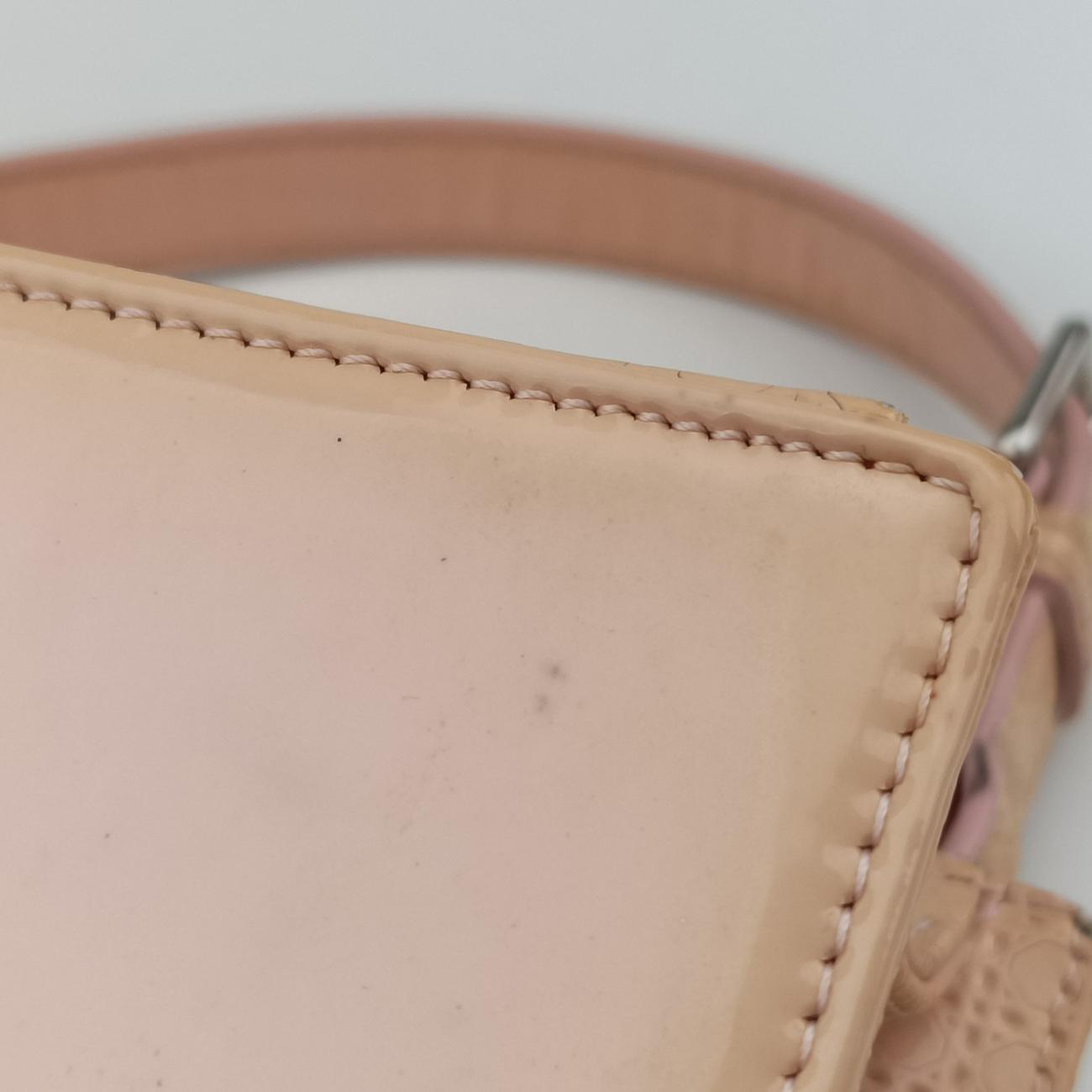 Pre-owned Christian Dior Diorama Pink Patent  shoulderbag | stylenewstar