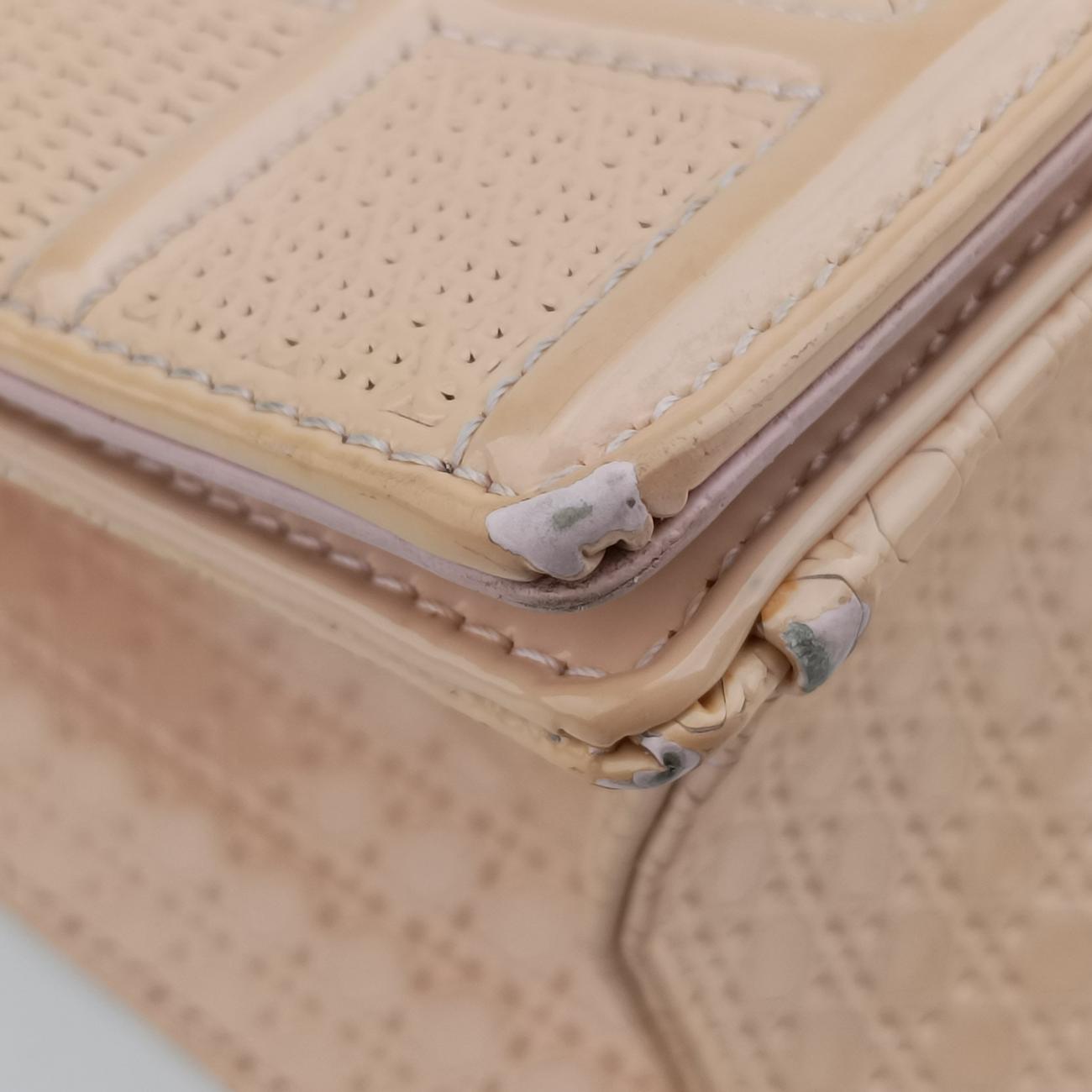 Pre-owned Christian Dior Diorama Pink Patent  shoulderbag | stylenewstar