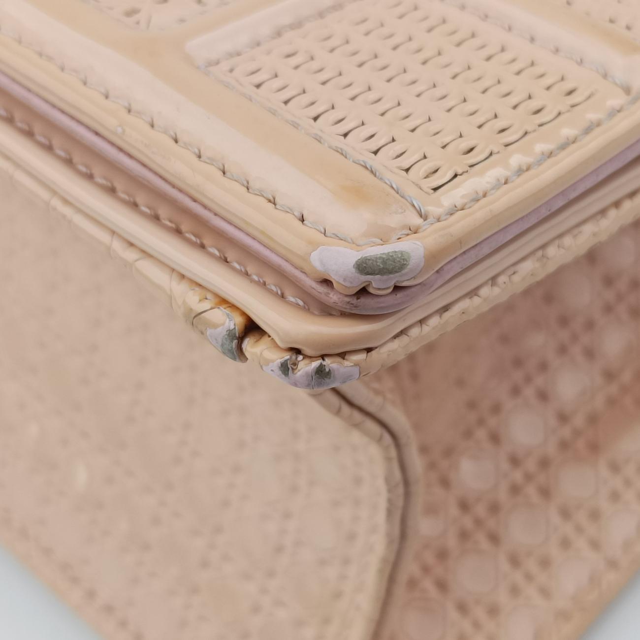 Pre-owned Christian Dior Diorama Pink Patent  shoulderbag | stylenewstar