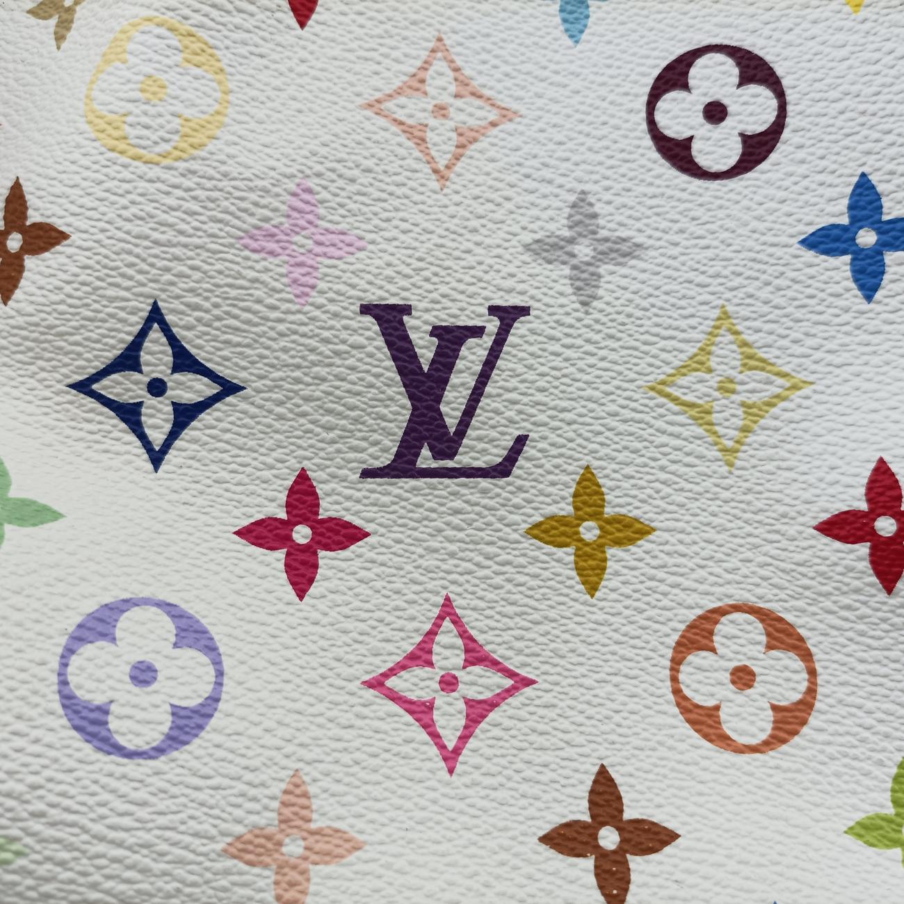 Pre-owned Louis Vuitton Petit NOé white Monogram Multicolor M42229 shoulderbag | stylenewstar