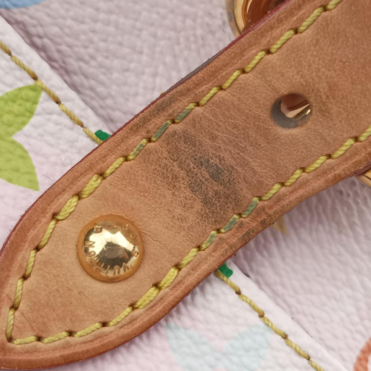 Pre-owned Louis Vuitton Petit NOé white Monogram Multicolor M42229 shoulderbag | stylenewstar