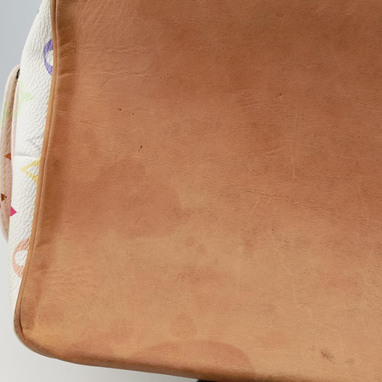 Pre-owned Louis Vuitton Petit NOé white Monogram Multicolor M42229 shoulderbag | stylenewstar