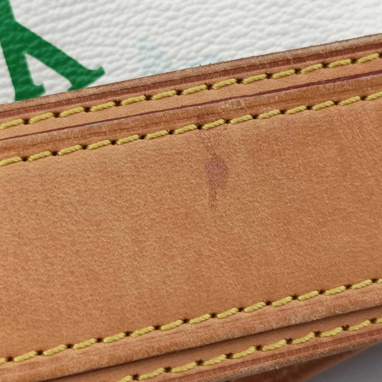 Pre-owned Louis Vuitton Petit NOé white Monogram Multicolor M42229 shoulderbag | stylenewstar