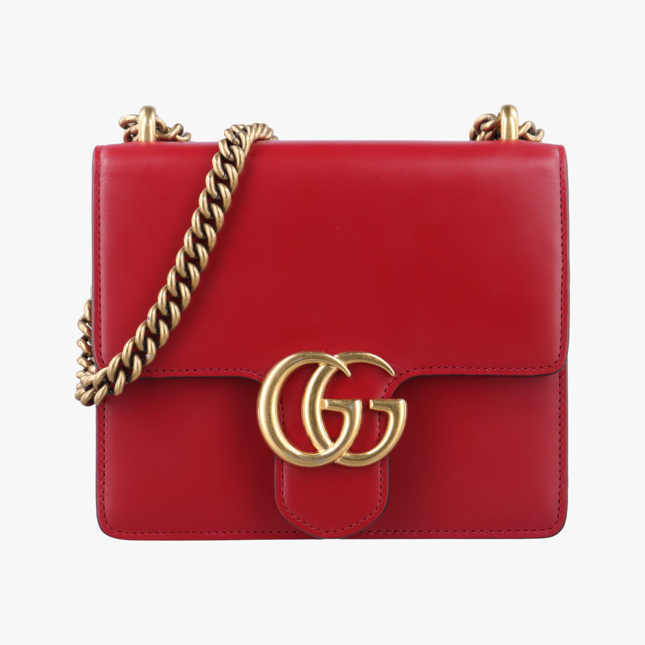 Vintage Gucci GG Marmont Red Leather 431384 shoulderbag | stylenewstar
