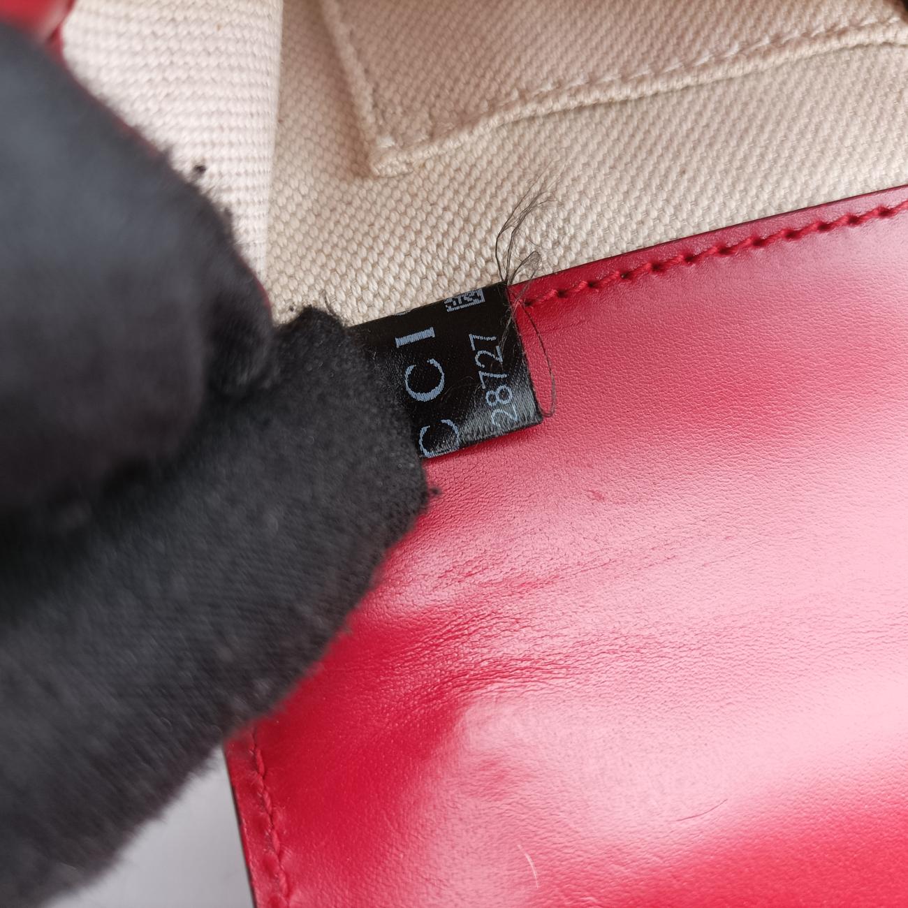 Vintage Gucci GG Marmont Red Leather 431384 shoulderbag | stylenewstar