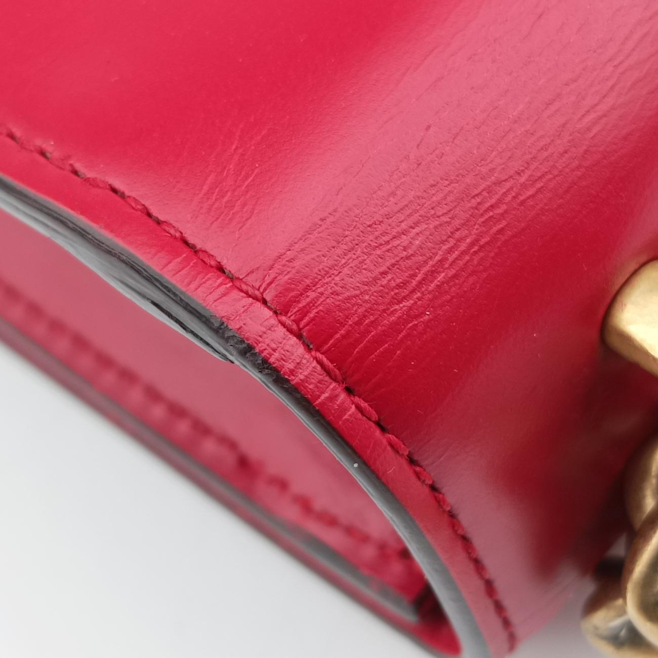 Vintage Gucci GG Marmont Red Leather 431384 shoulderbag | stylenewstar