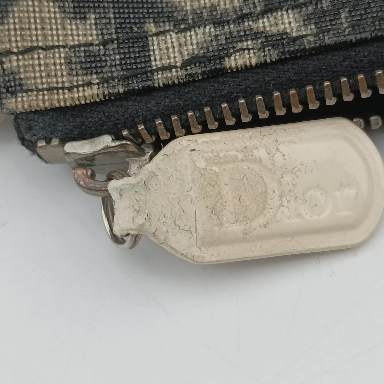 Pre-owned Christian Dior Saddle Black x Gray x White Jacquard  handbag | stylenewstar