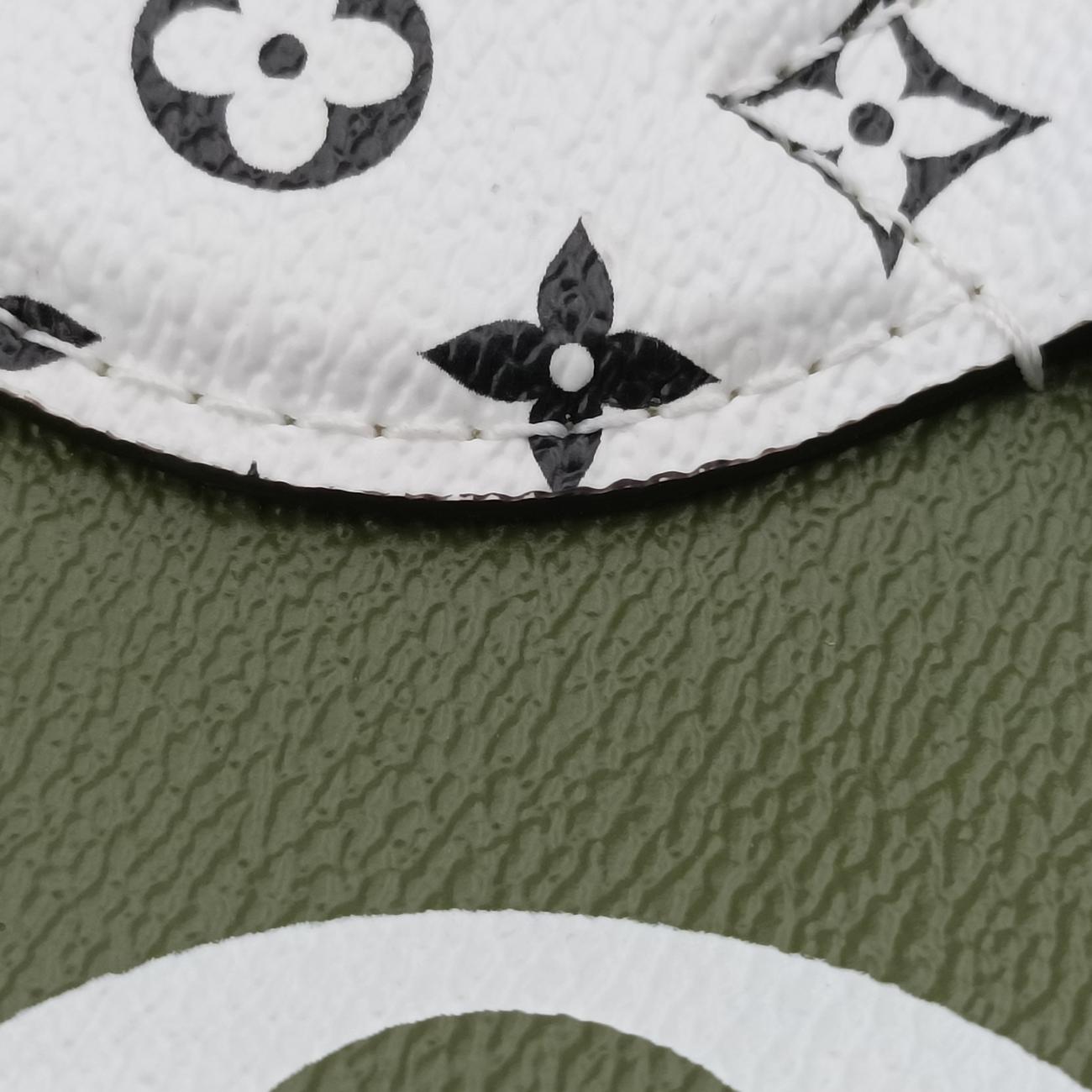 Pre-owned Louis Vuitton On The Go GM CREME×Green×Multicolor Monogram Giant M44571 shoulderbag | stylenewstar