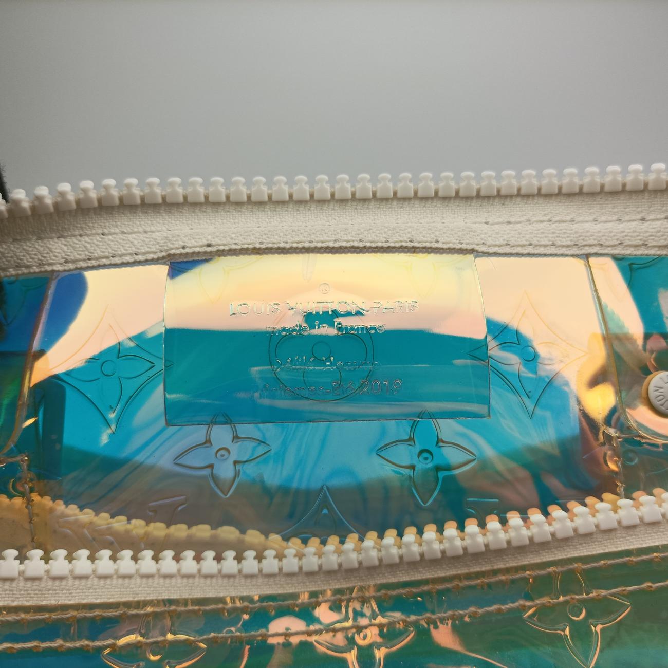 Pre-owned Louis Vuitton Keepall Bandouliere 50 aurora Monogram Prism M53271 shoulderbag | stylenewstar