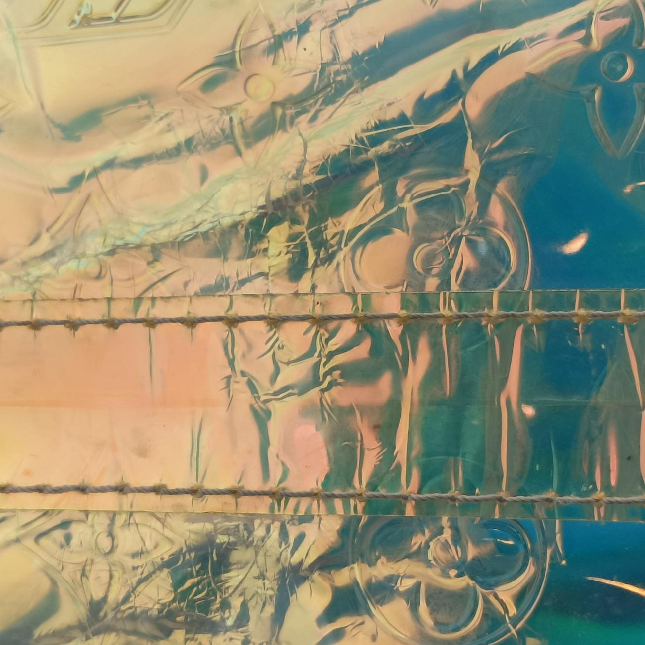 Pre-owned Louis Vuitton Keepall Bandouliere 50 aurora Monogram Prism M53271 shoulderbag | stylenewstar