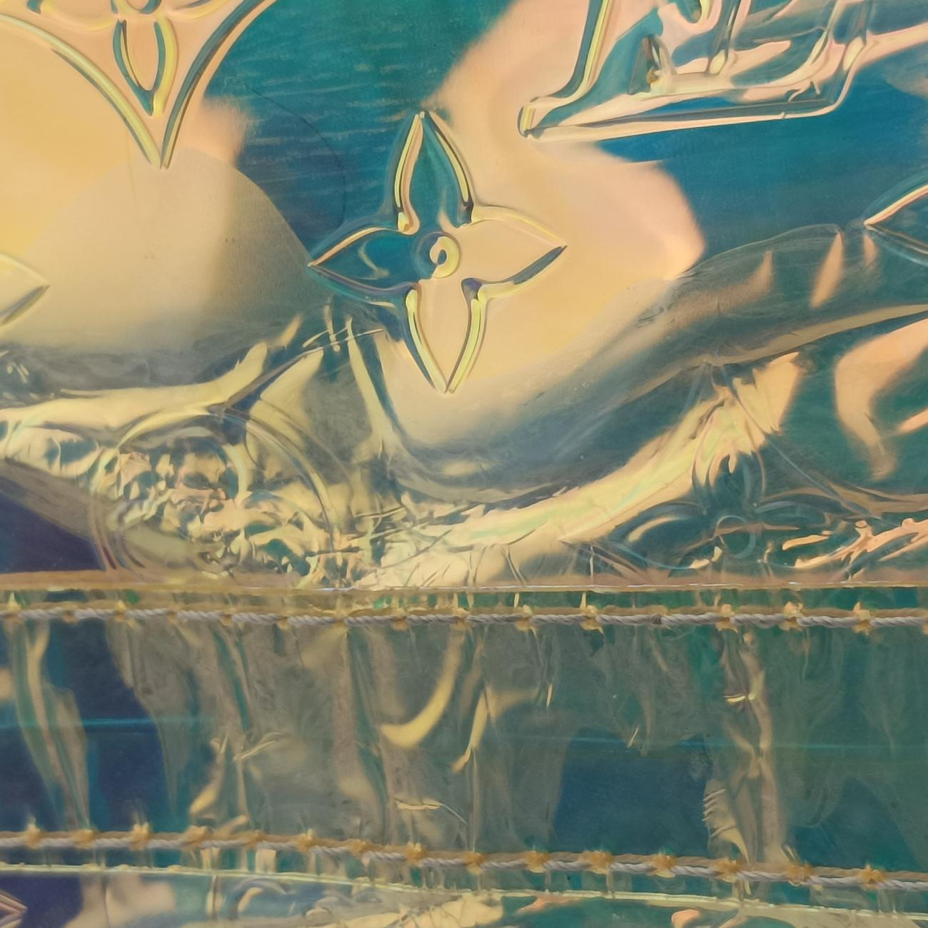 Pre-owned Louis Vuitton Keepall Bandouliere 50 aurora Monogram Prism M53271 shoulderbag | stylenewstar