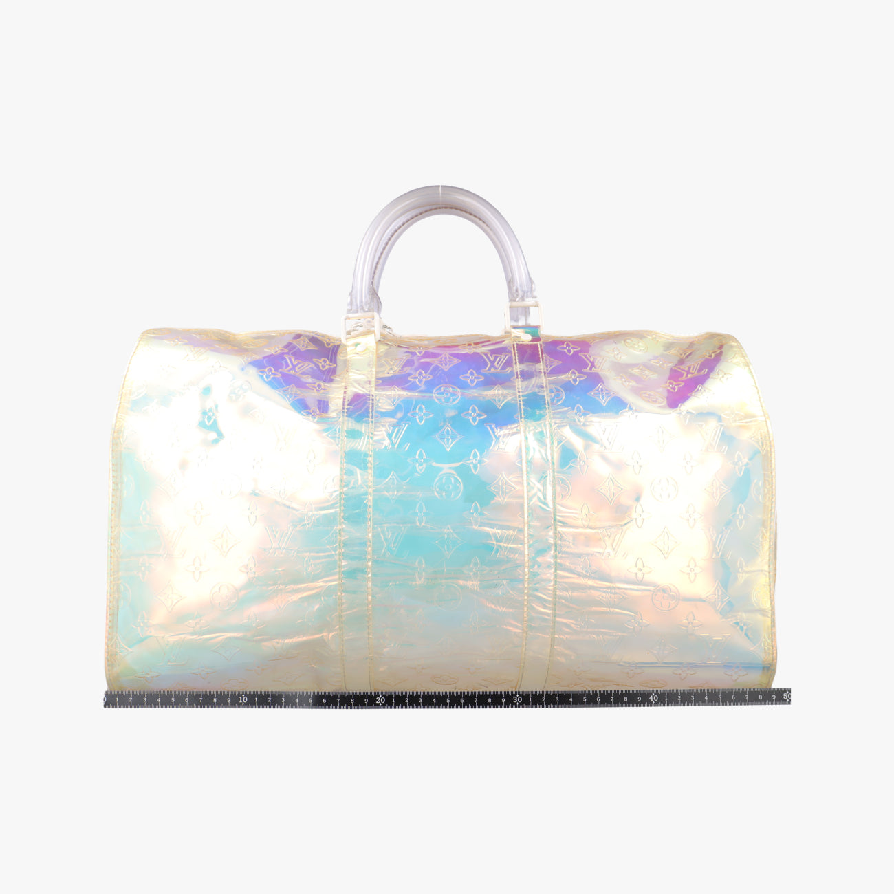 Pre-owned Louis Vuitton Keepall Bandouliere 50 aurora Monogram Prism M53271 shoulderbag | stylenewstar