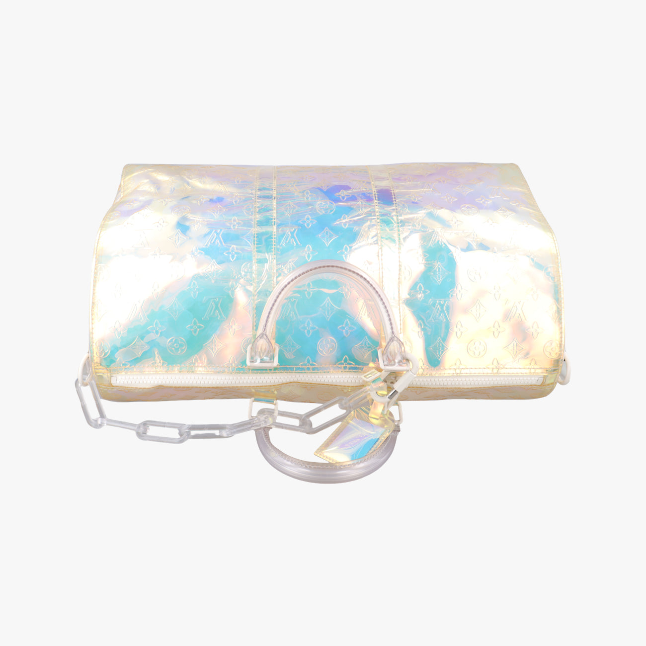 Pre-owned Louis Vuitton Keepall Bandouliere 50 aurora Monogram Prism M53271 shoulderbag | stylenewstar