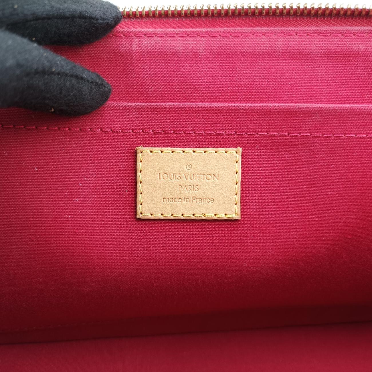 Secondhand Louis Vuitton Rosewood Avenue POMME D’AMOUR Vernis M93507 handbag | stylenewstar