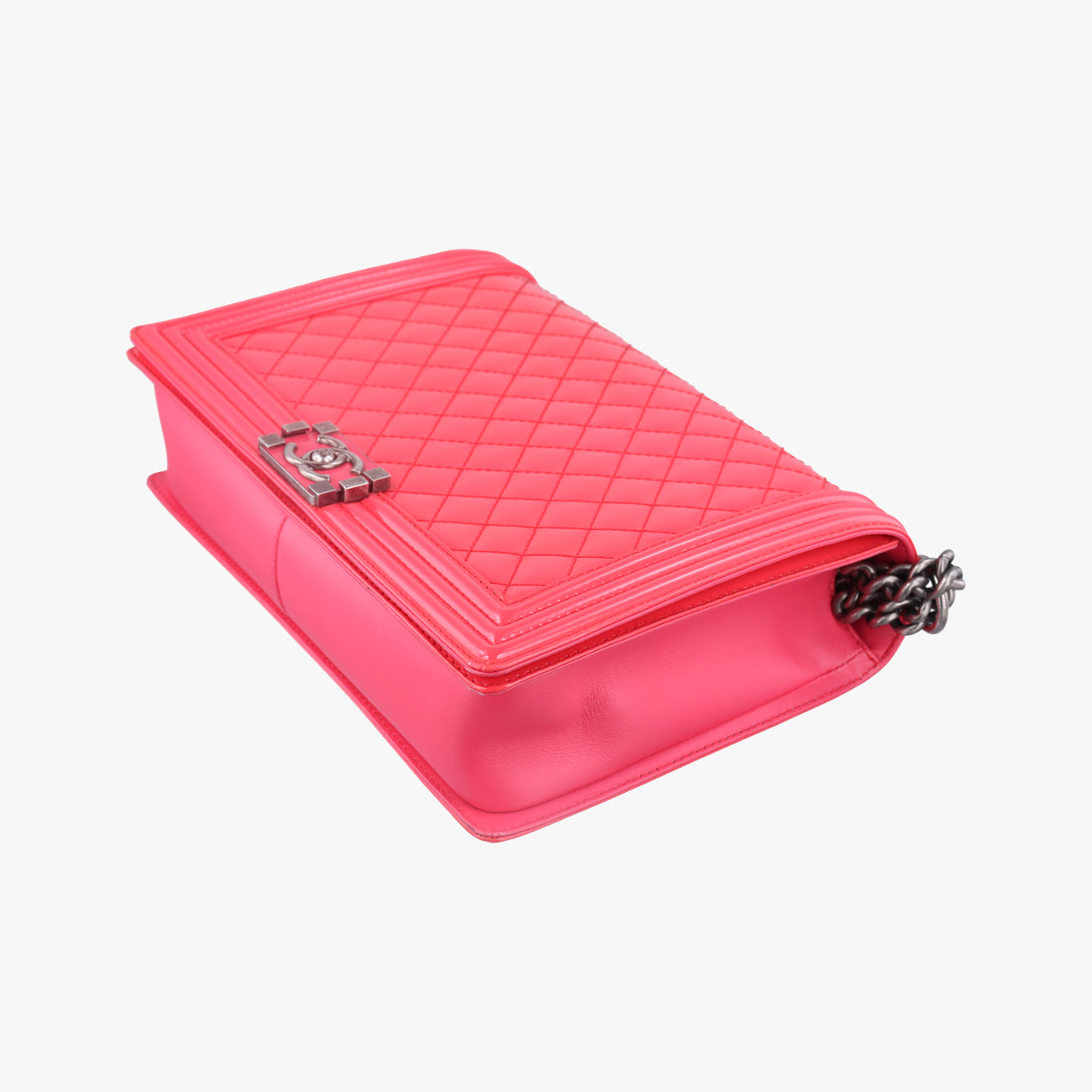 Secondhand Chanel BOY CHANEL Pink Patent A67087 shoulderbag | stylenewstar