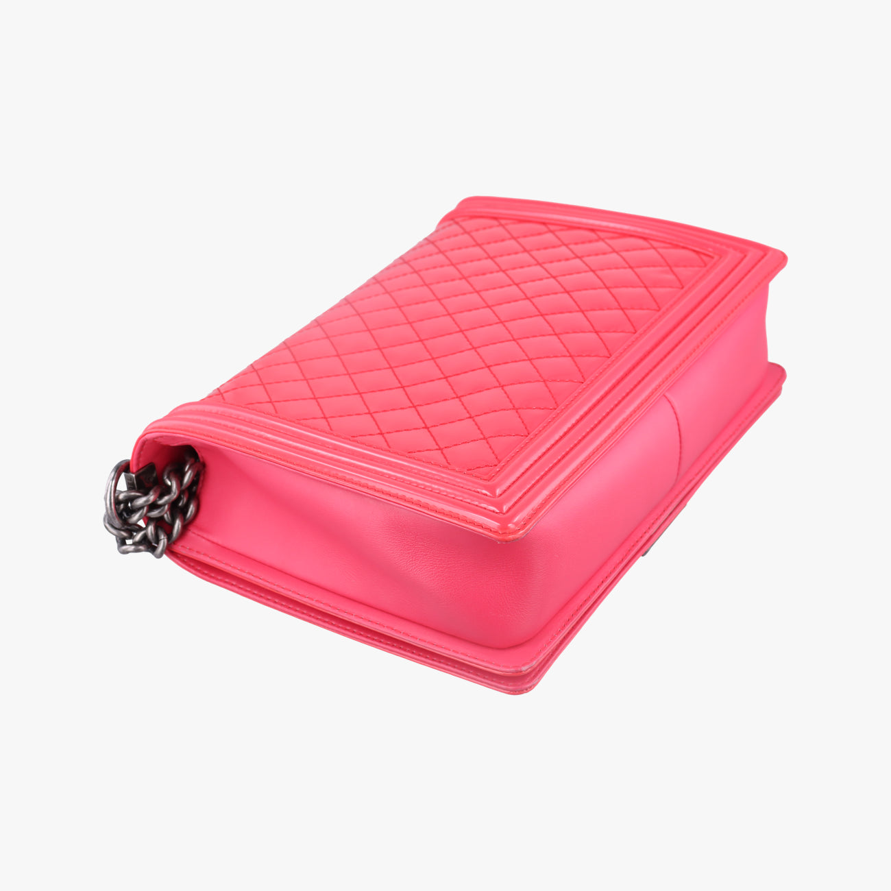 Secondhand Chanel BOY CHANEL Pink Patent A67087 shoulderbag | stylenewstar