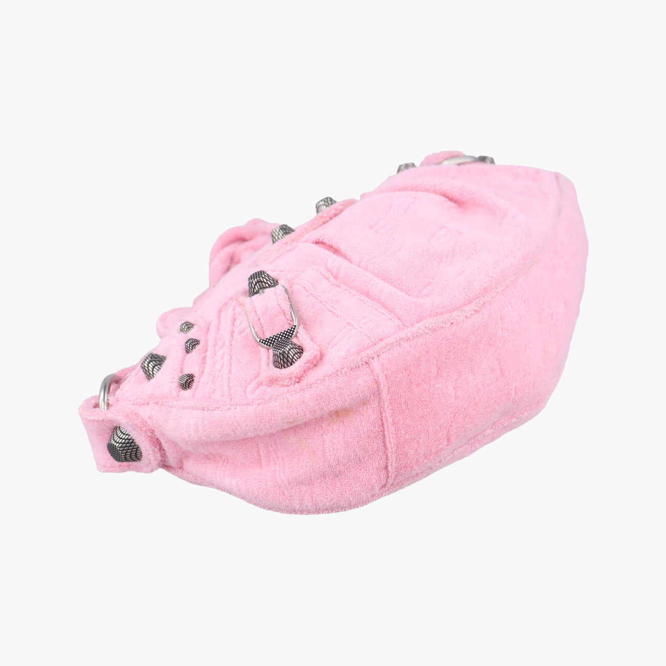 Pre-owned Balenciaga Le Cagole Pink Pile Fabric  shoulderbag | stylenewstar