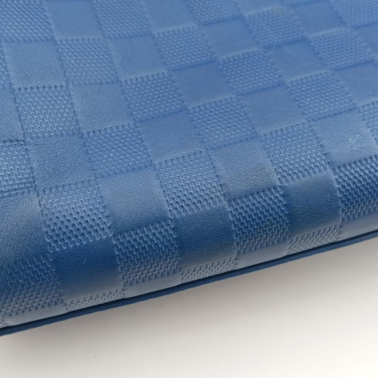 Pre-owned Louis Vuitton Porte Document Jour Business Neptune Damier Infini N41328 shoulderbag | stylenewstar