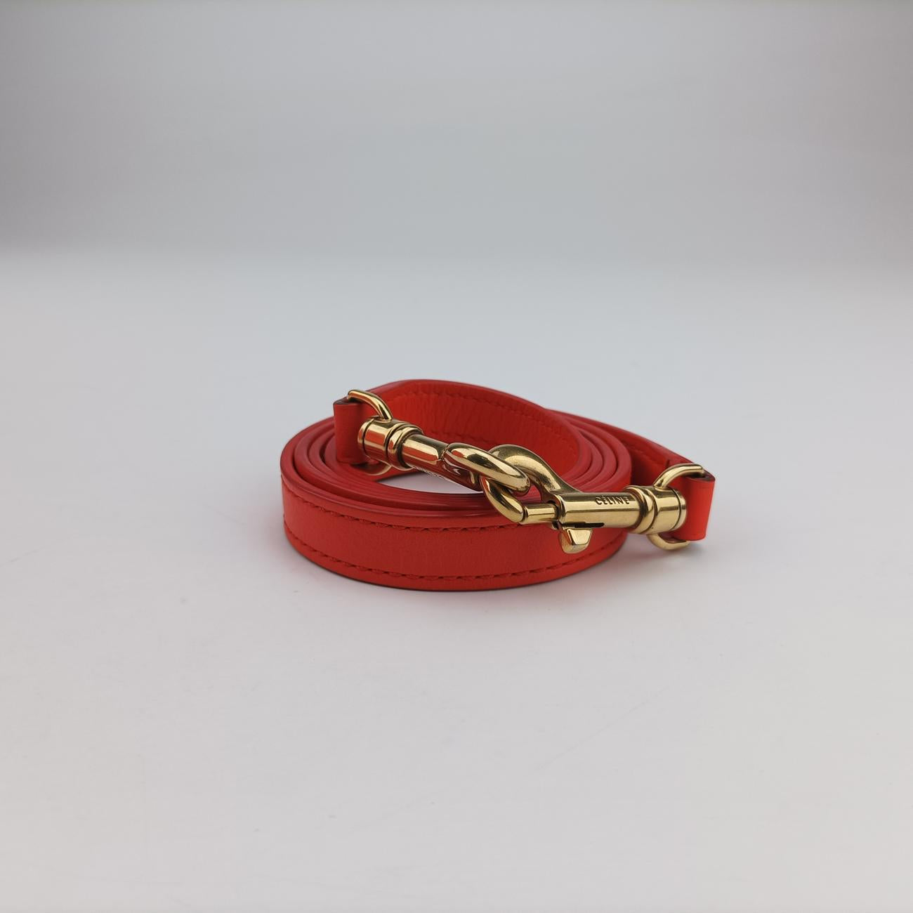 Pre-owned Celine luggage nano shopper Orange Leather  shoulderbag | stylenewstar