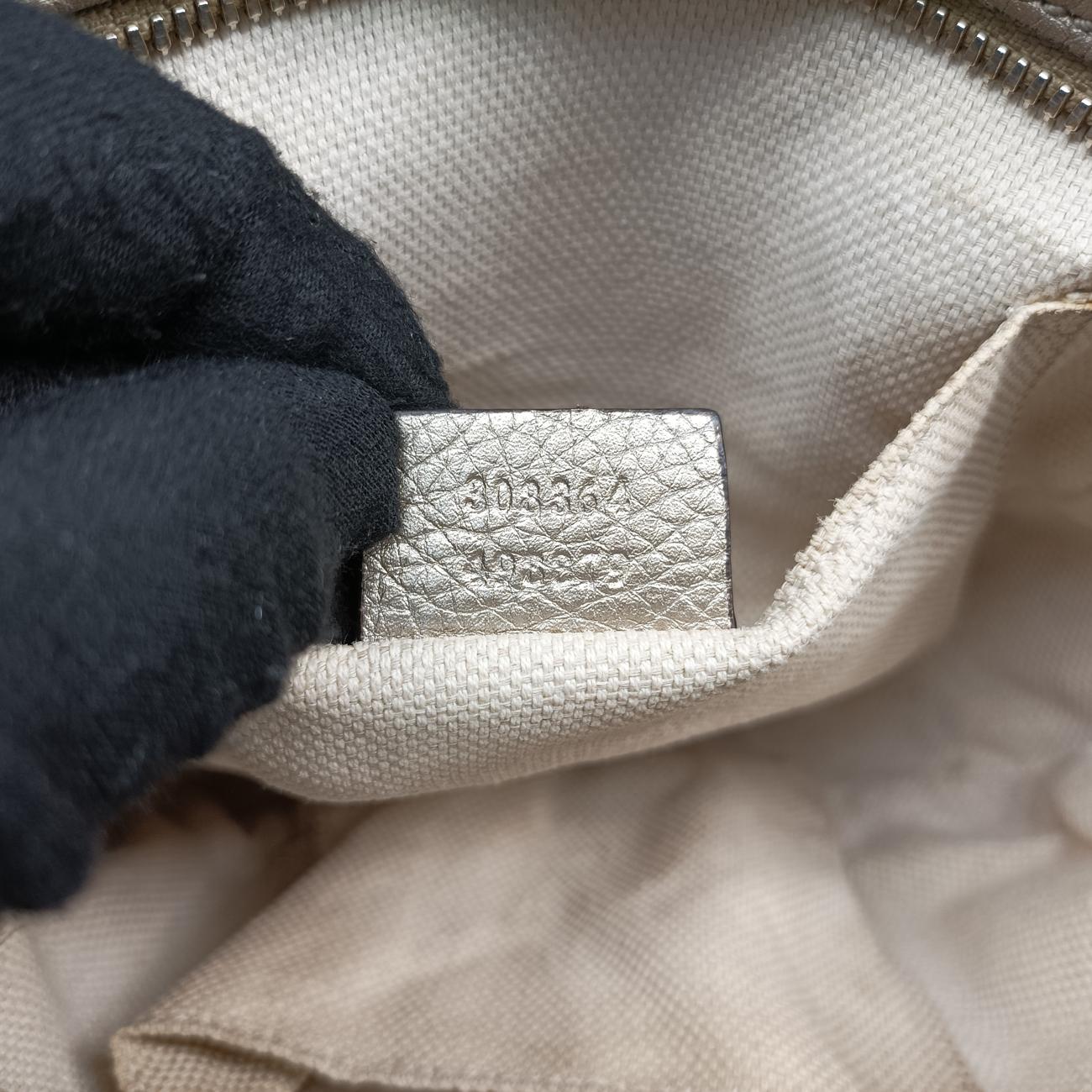 Pre-owned Gucci Soho Golden Leather 308364 shoulderbag | stylenewstar