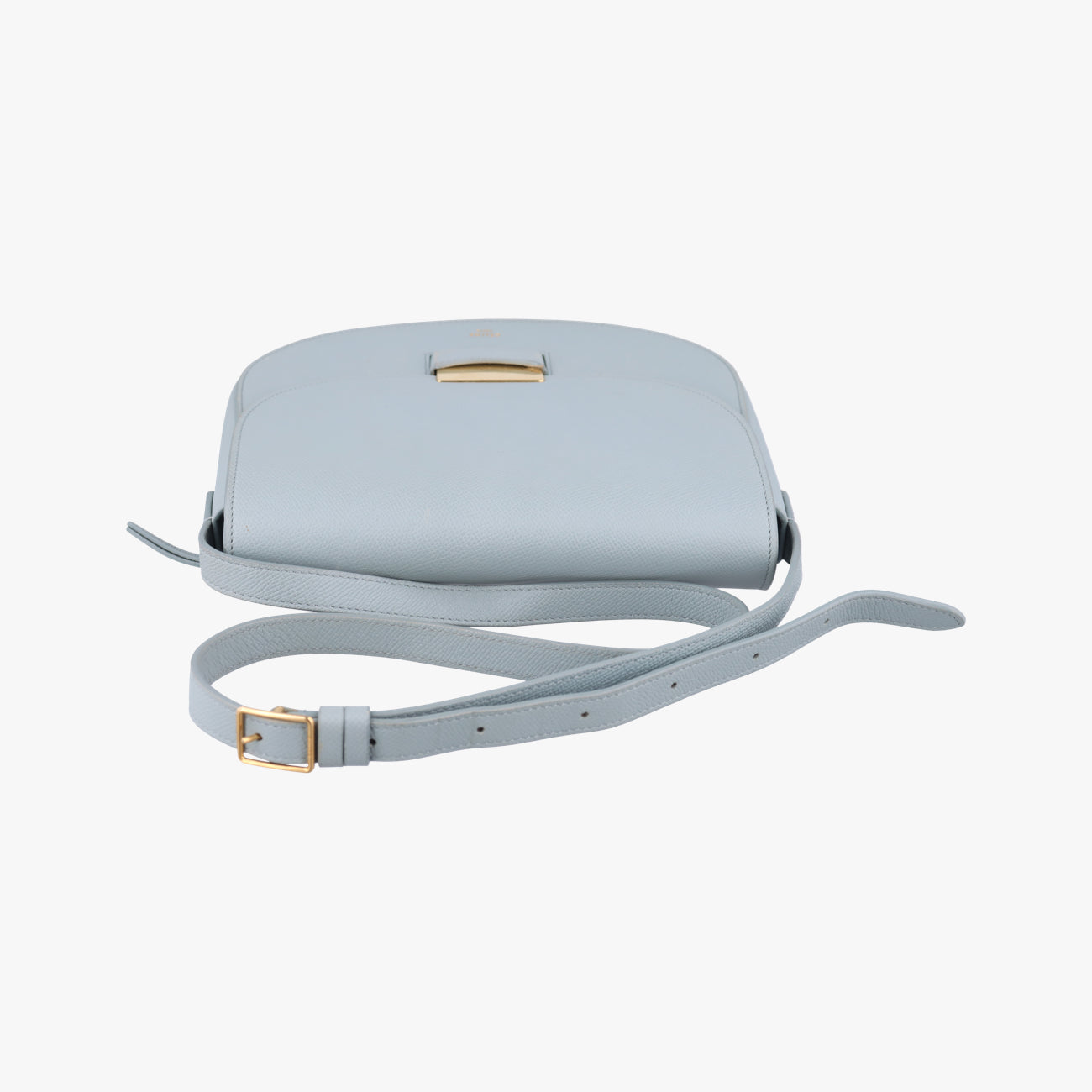Secondhand Celine TROTTEUR Compact Grey Leather  shoulderbag | stylenewstar