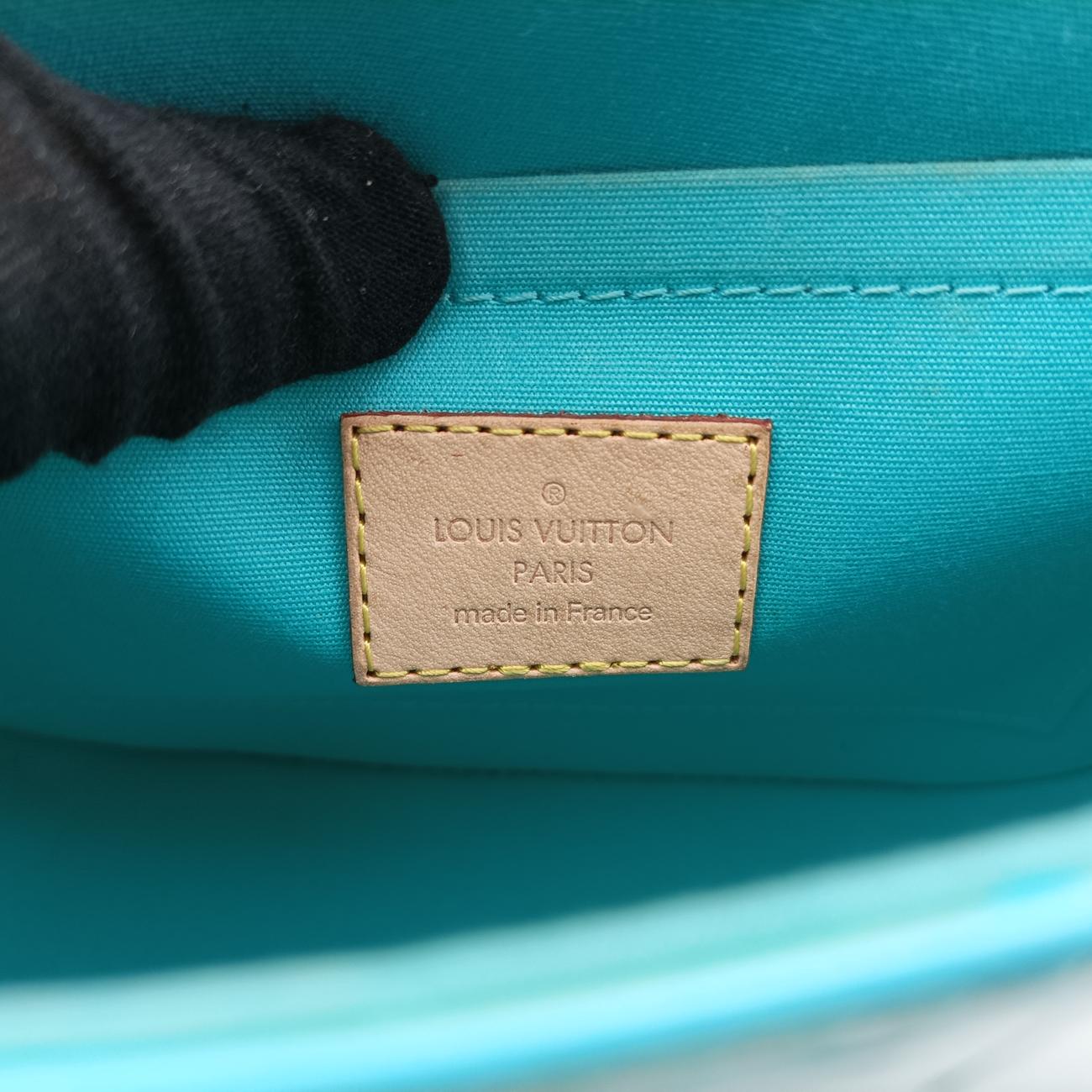 Pre-owned Louis Vuitton Bellflower PM Blue Lagon Vernis M91730 shoulderbag | stylenewstar