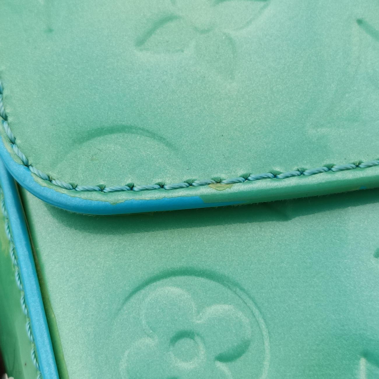 Pre-owned Louis Vuitton Bellflower PM Blue Lagon Vernis M91730 shoulderbag | stylenewstar