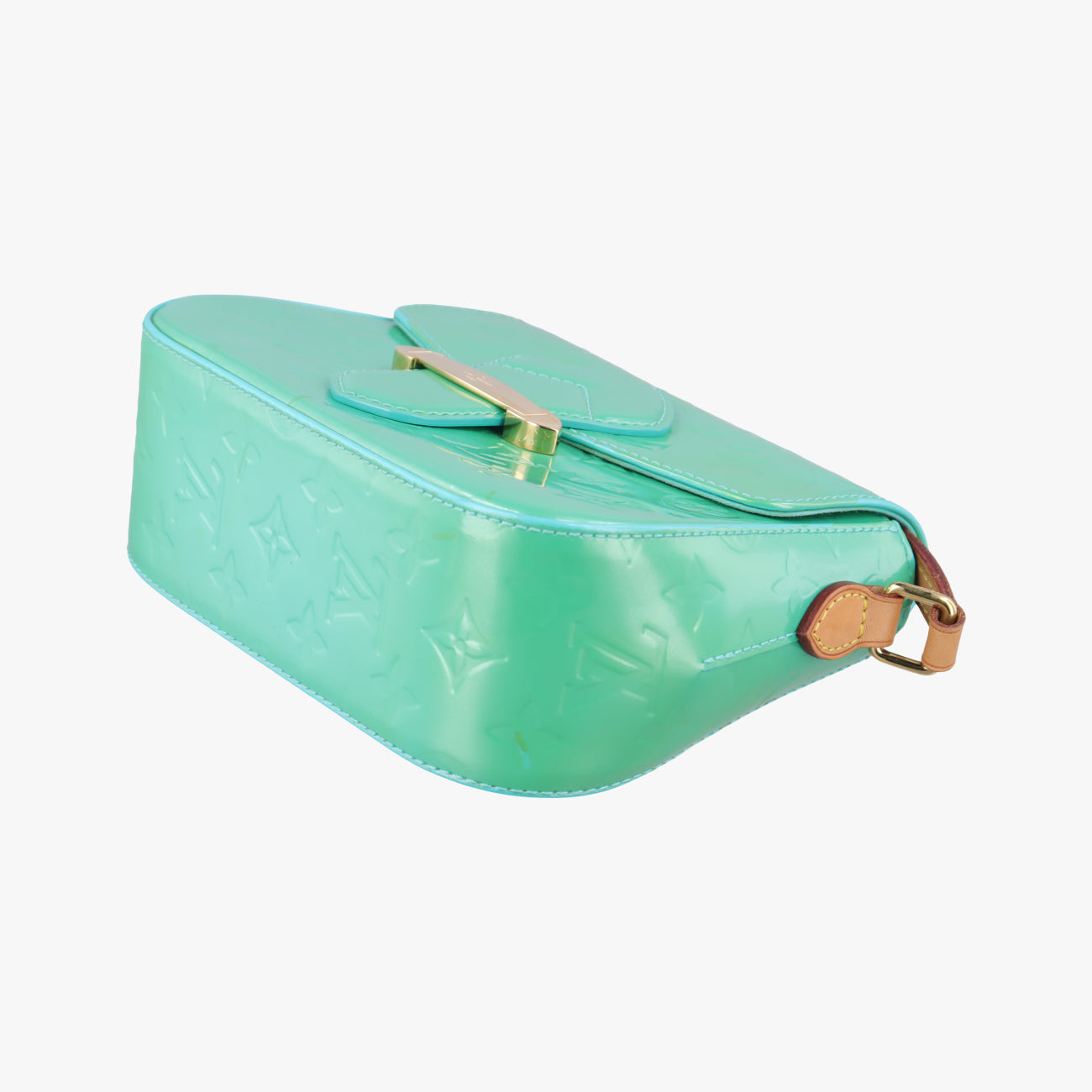 Pre-owned Louis Vuitton Bellflower PM Blue Lagon Vernis M91730 shoulderbag | stylenewstar