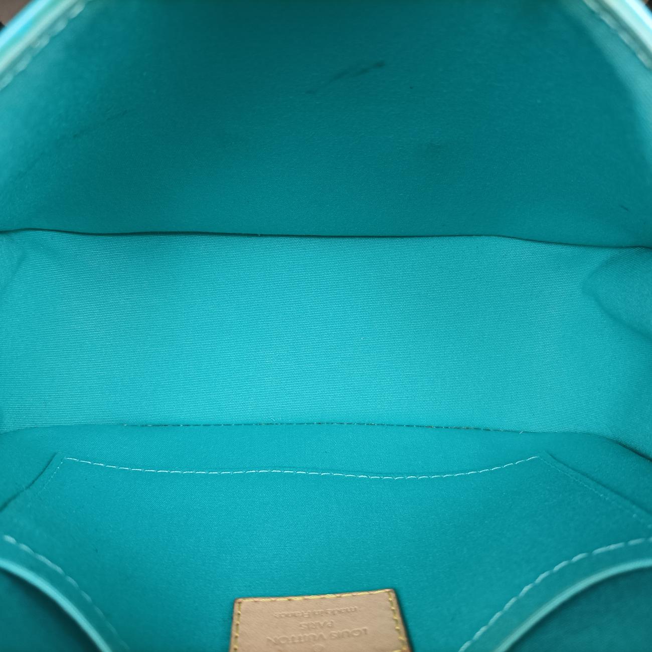 Pre-owned Louis Vuitton Bellflower PM Blue Lagon Vernis M91730 shoulderbag | stylenewstar