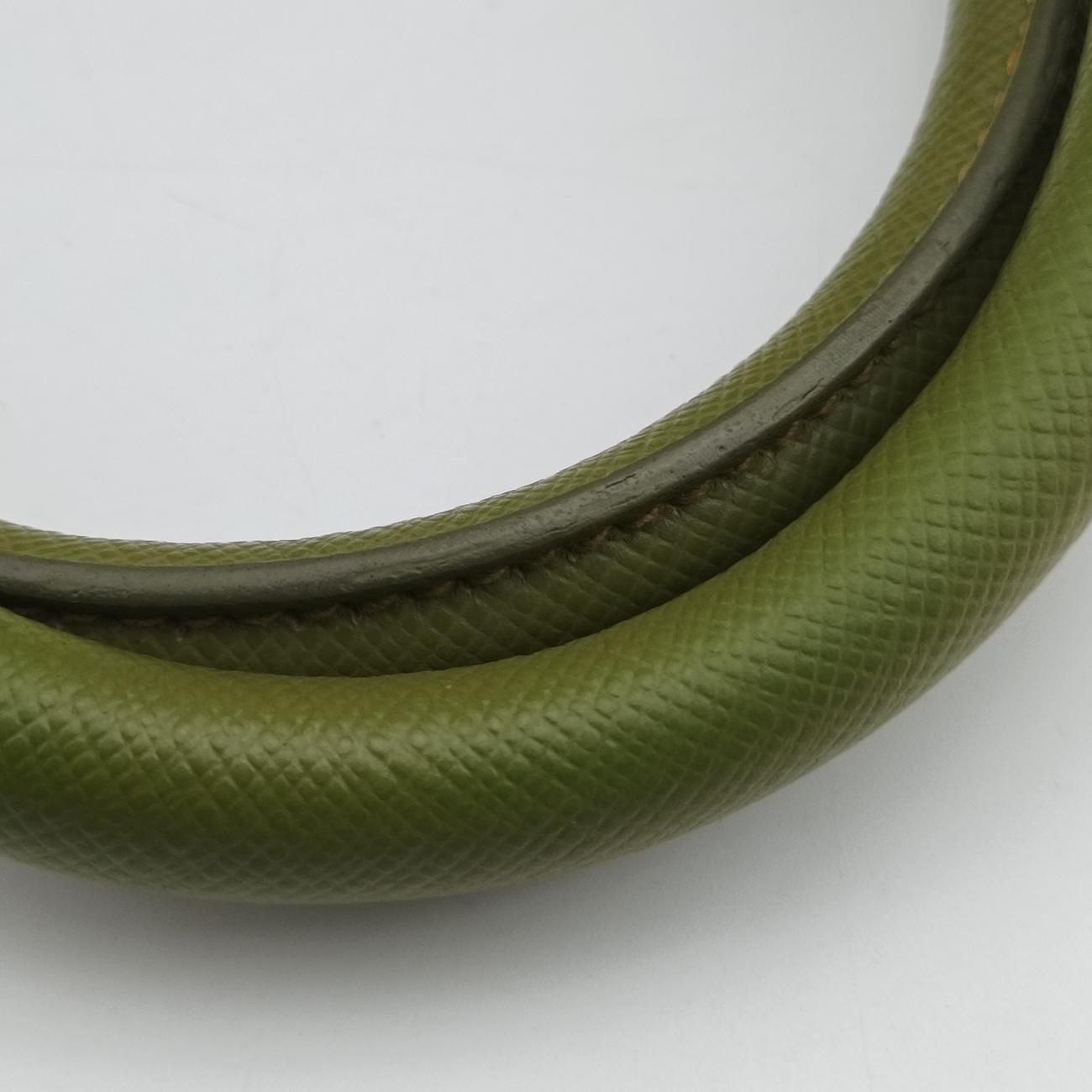 Vintage Prada Parabole Shopping Tote Green SAFFIANO Leather BN2401 handbag | stylenewstar