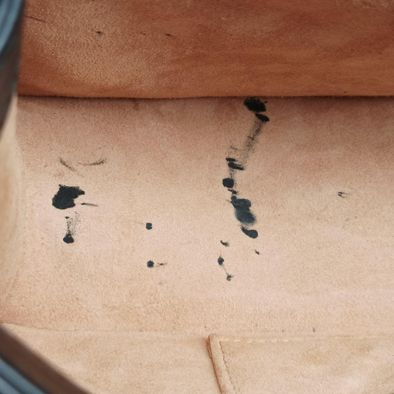 Pre-owned Gucci Sylvie Black×GREEN×RED Leather 421882 shoulderbag | stylenewstar