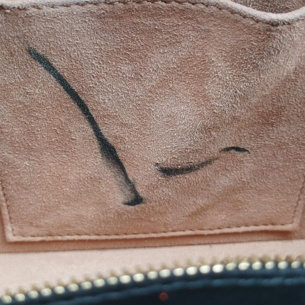 Pre-owned Gucci Sylvie Black×GREEN×RED Leather 421882 shoulderbag | stylenewstar