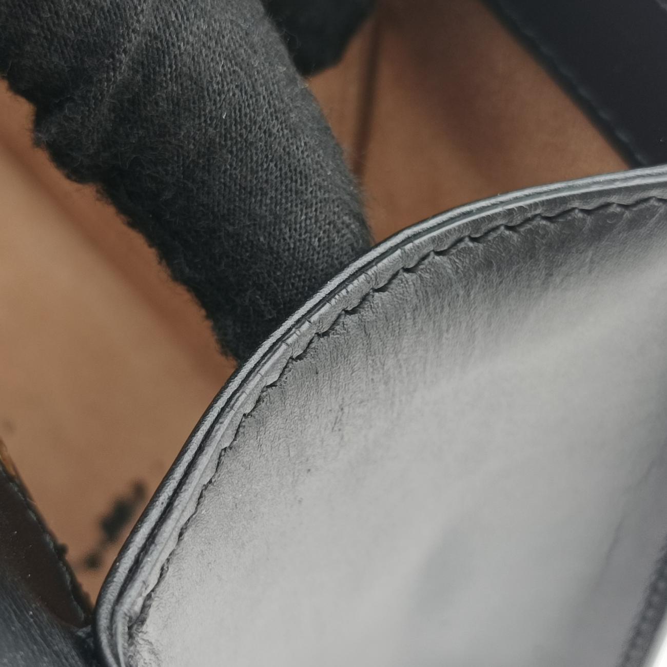 Pre-owned Gucci Sylvie Black×GREEN×RED Leather 421882 shoulderbag | stylenewstar