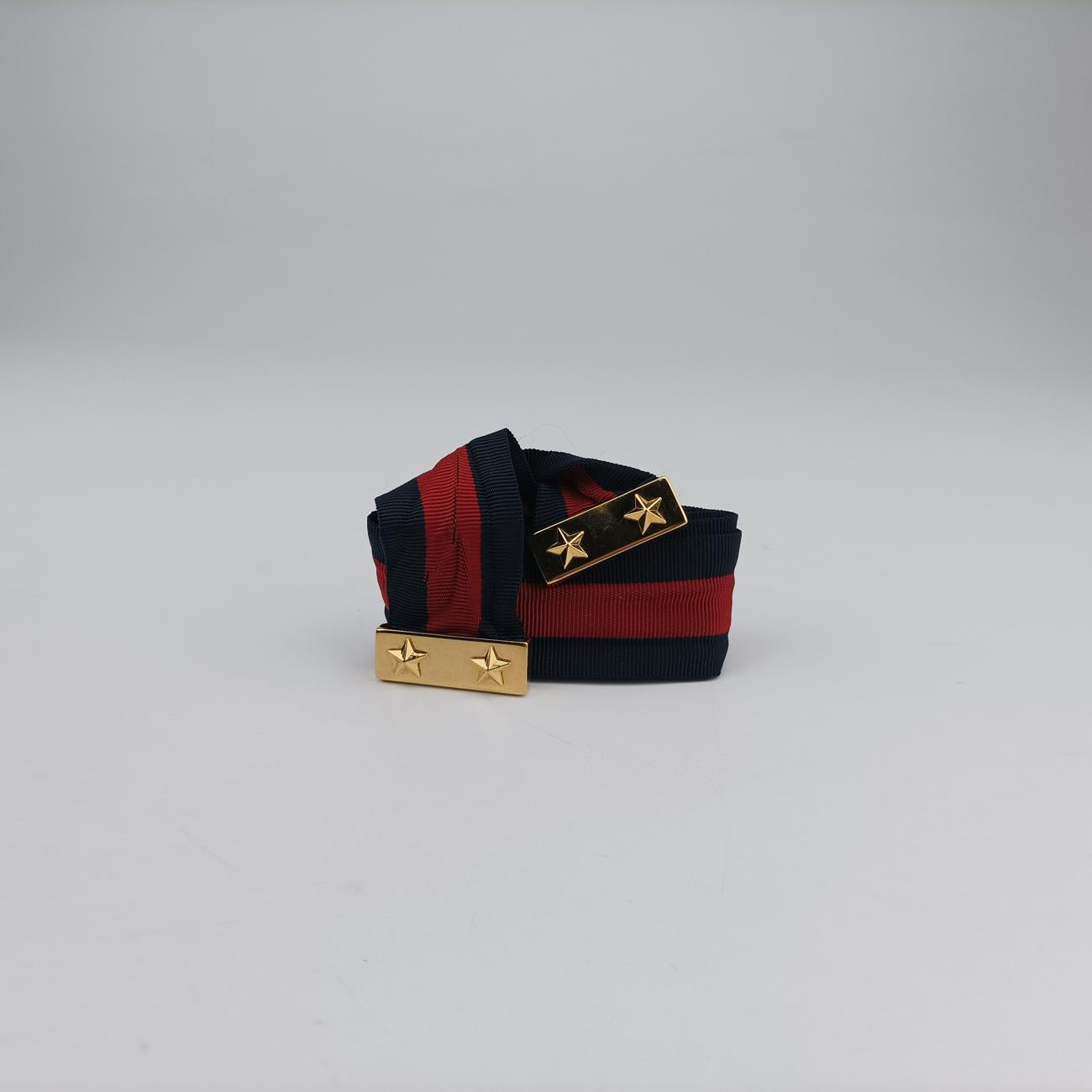 Pre-owned Gucci Sylvie Black×GREEN×RED Leather 421882 shoulderbag | stylenewstar