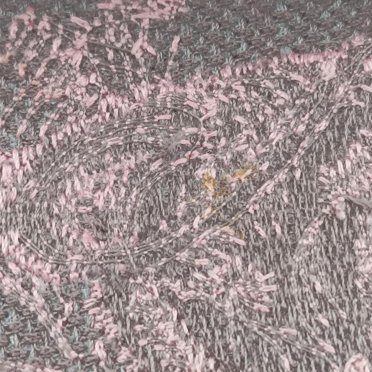 Pre-owned Christian Dior Medium Lady D-Joy Toile de Jouy Grau Pink×grey canvas  shoulderbag | stylenewstar