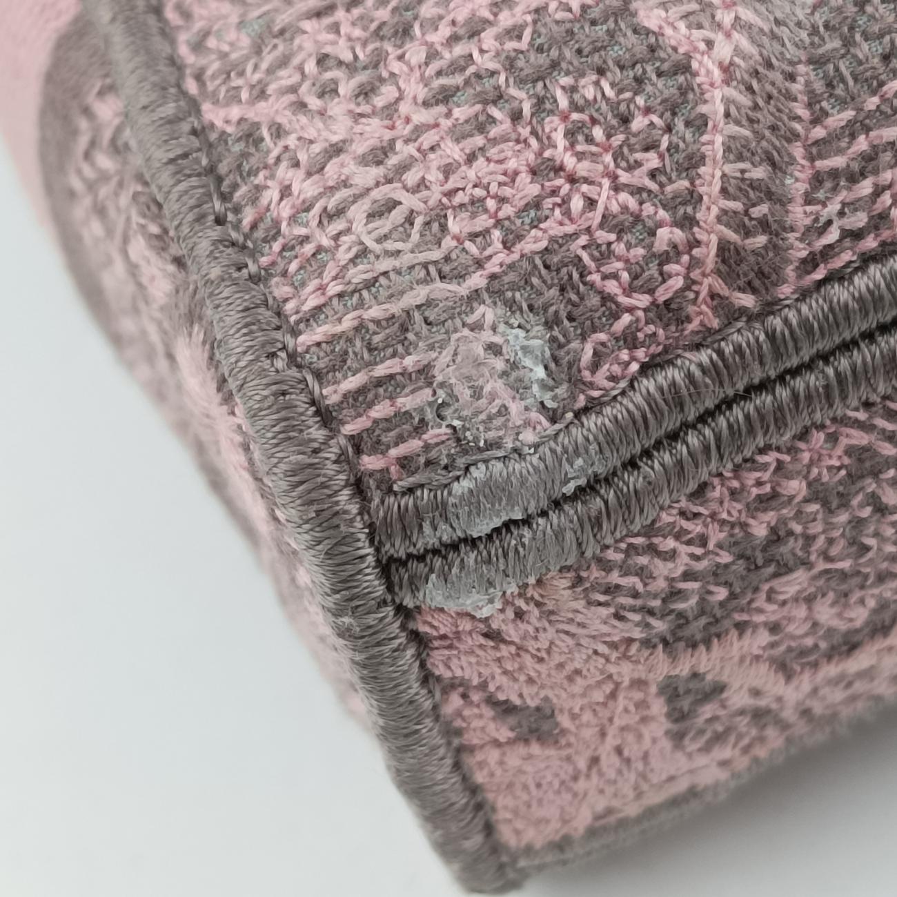 Pre-owned Christian Dior Medium Lady D-Joy Toile de Jouy Grau Pink×grey canvas  shoulderbag | stylenewstar