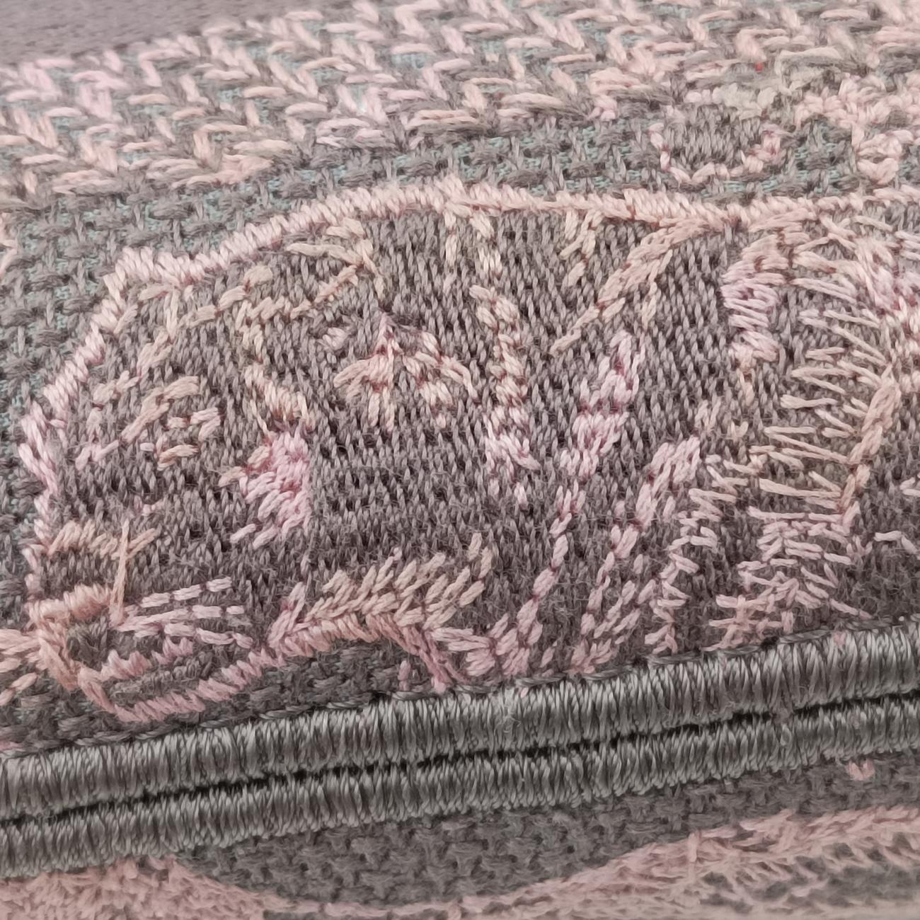 Pre-owned Christian Dior Medium Lady D-Joy Toile de Jouy Grau Pink×grey canvas  shoulderbag | stylenewstar