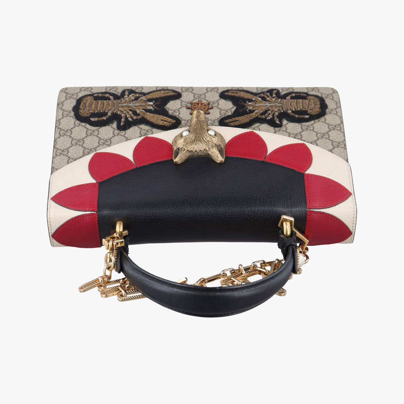 Pre-owned Gucci GG Supreme Fox Beige×Multicolour PVC coated canvas×Leather 466432 shoulderbag | stylenewstar