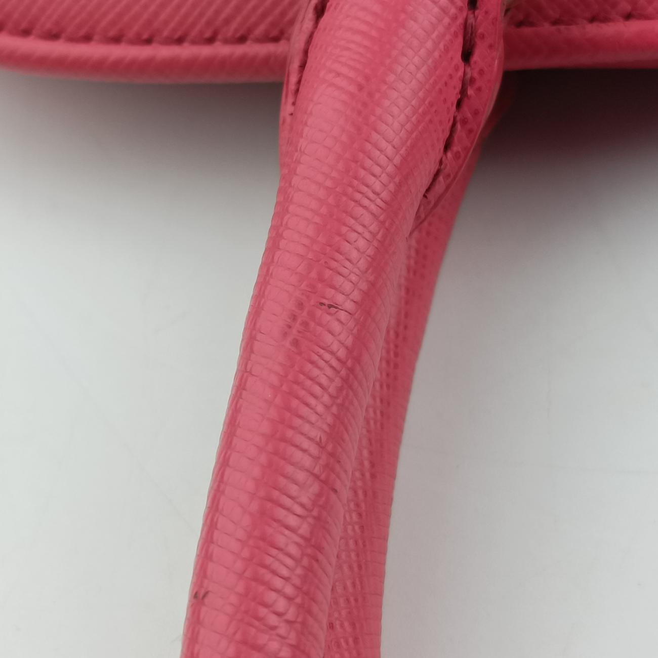 Pre-owned Prada Promenade Pink SAFFIANO Leather BN2558 shoulderbag | stylenewstar