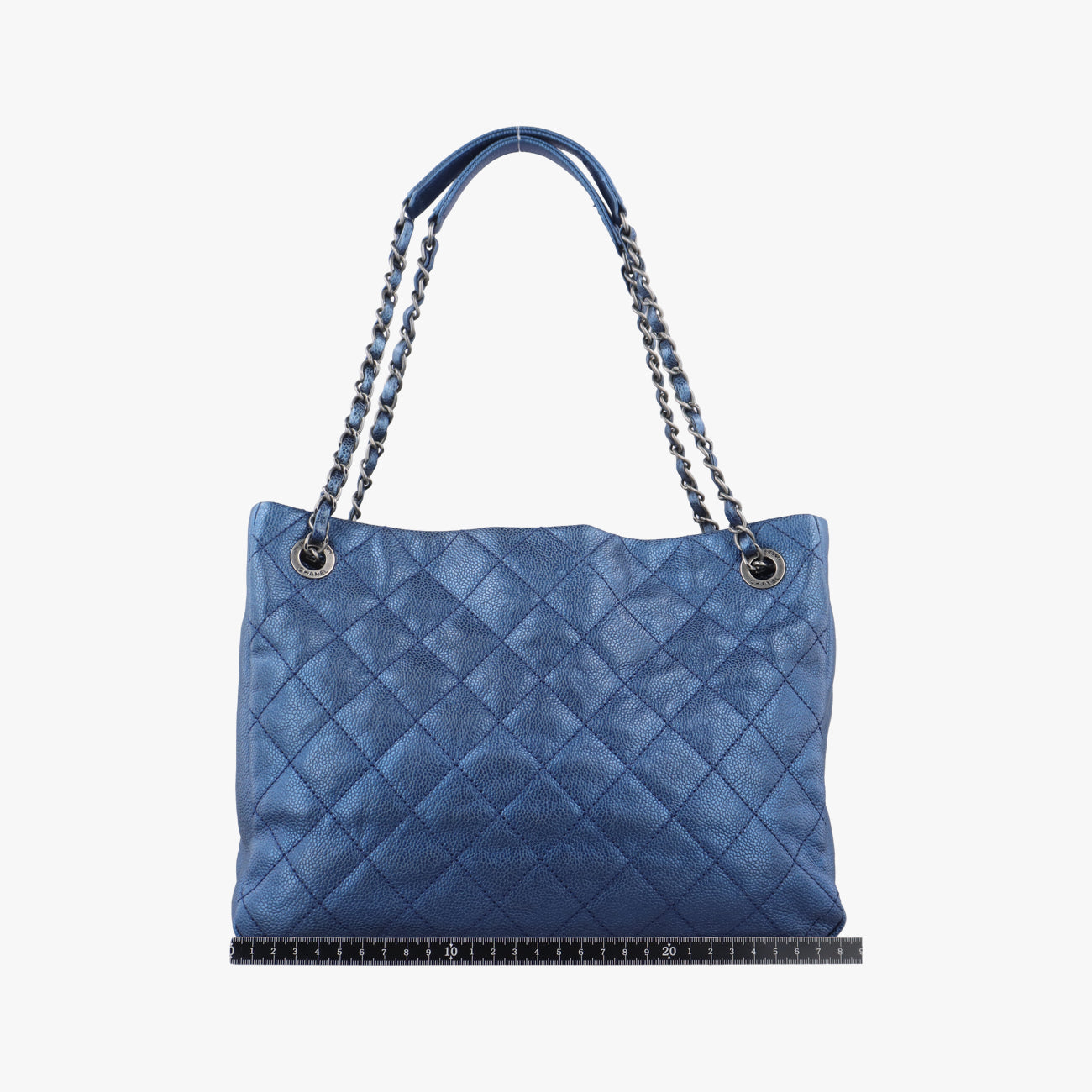 Pre-owned Chanel Matelasse Blue Caviar leather A67414 shoulderbag | stylenewstar