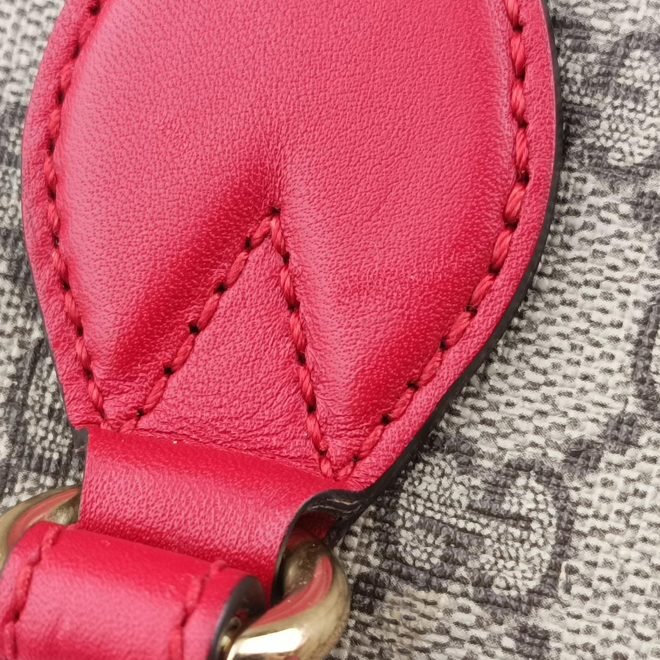 Secondhand Gucci GG SUPREME beige×Multicolour PVC coated canvas x leather 409529 shoulderbag | stylenewstar