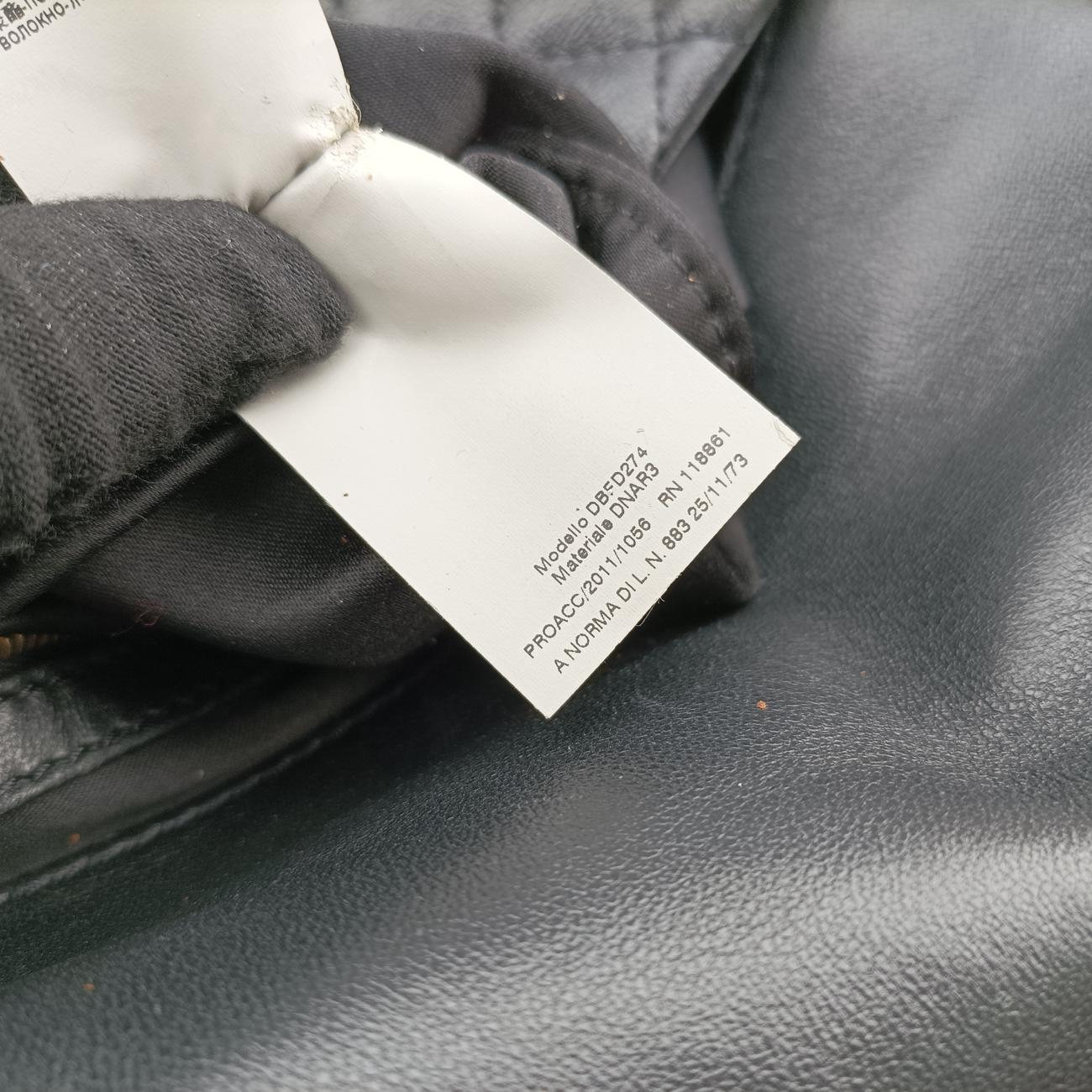 Secondhand VERSACE Barocco Floral Stitch Top Black×Yellow leather  handbag | stylenewstar