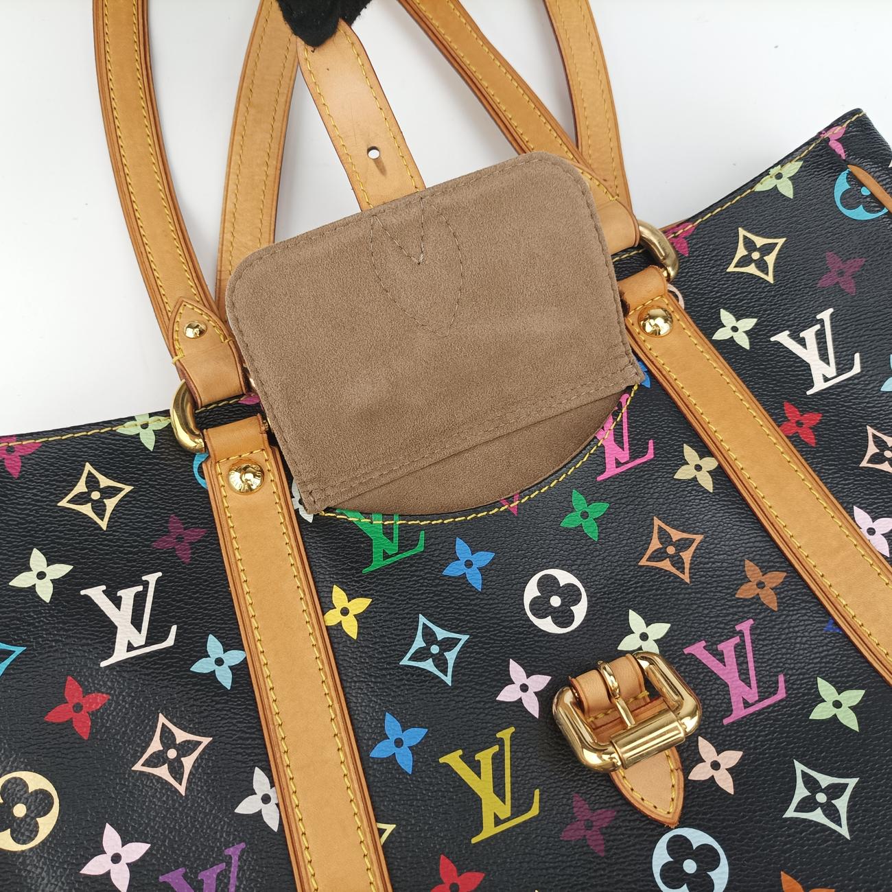 Pre-owned Louis Vuitton Aurelia MM Noir Monogram Multicolor M40095 handbag | stylenewstar