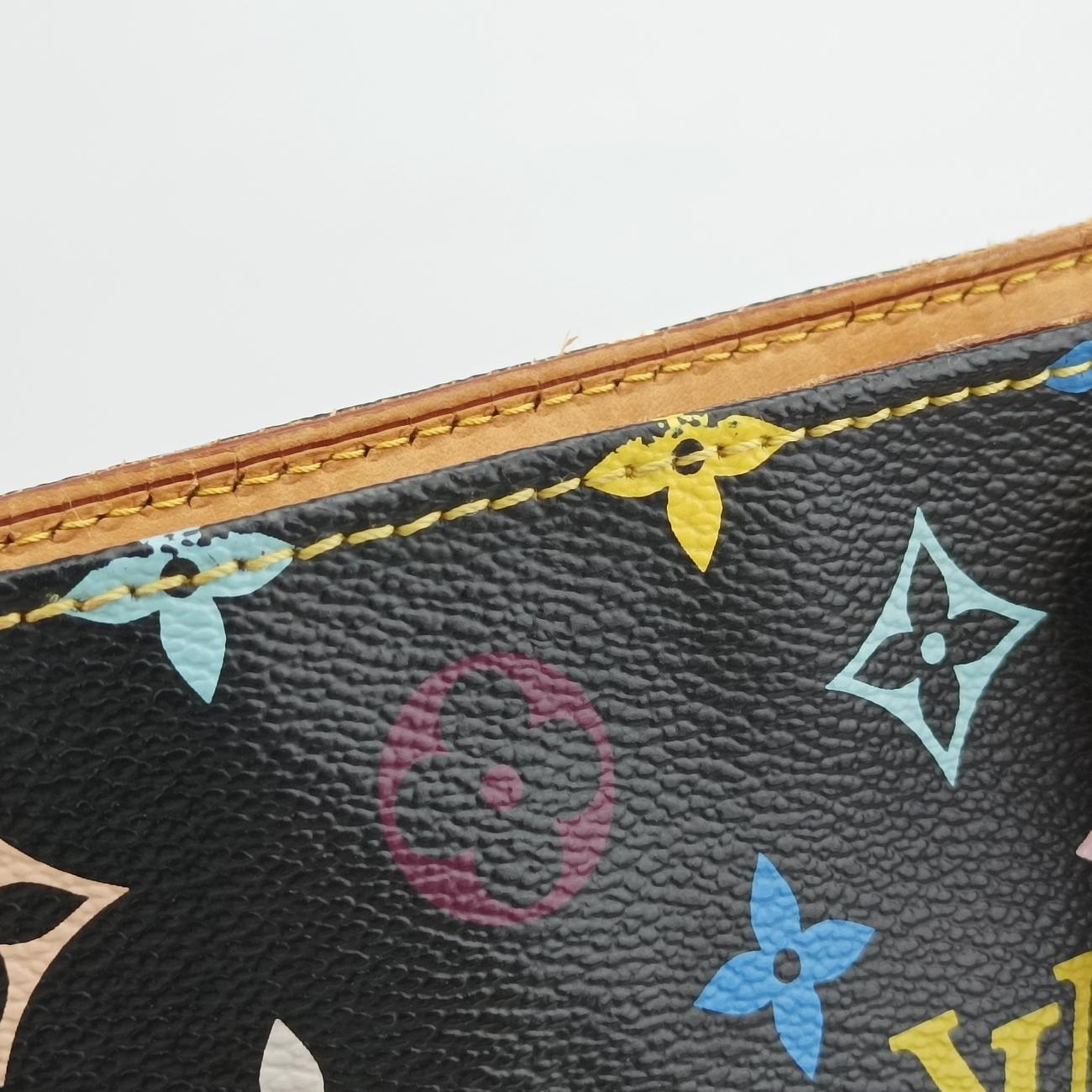 Pre-owned Louis Vuitton Aurelia MM Noir Monogram Multicolor M40095 handbag | stylenewstar