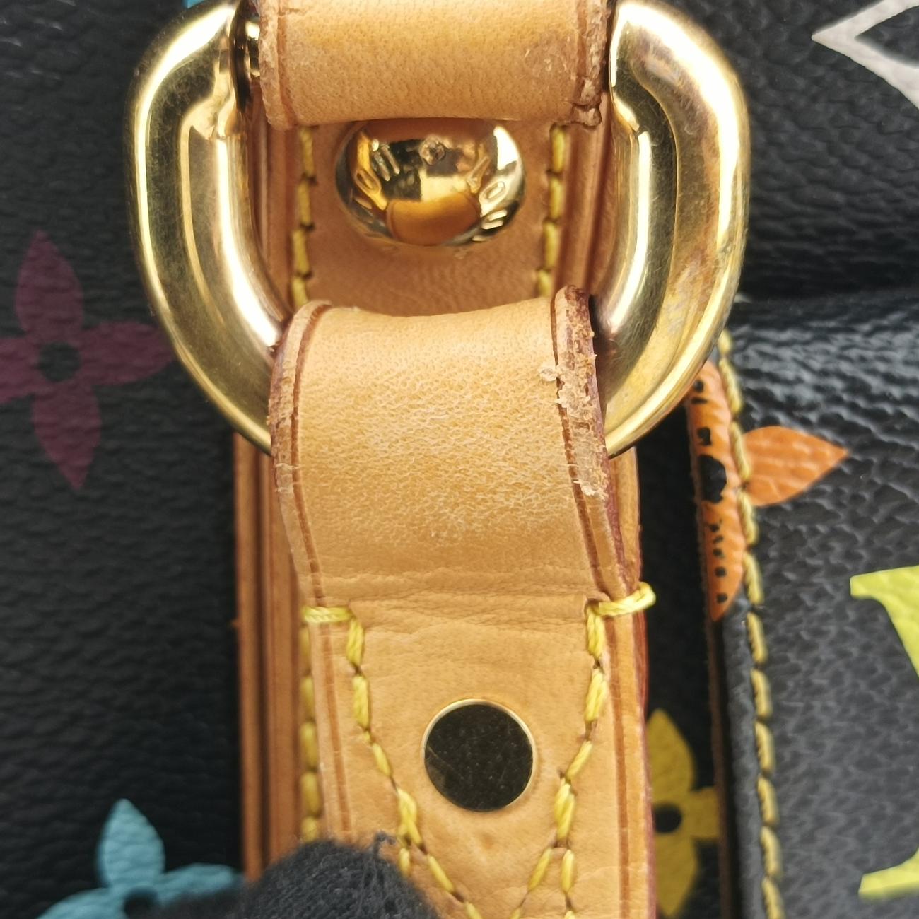 Pre-owned Louis Vuitton Aurelia MM Noir Monogram Multicolor M40095 handbag | stylenewstar