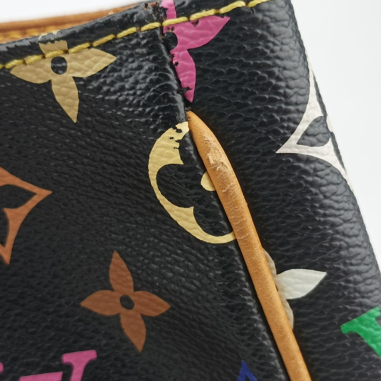 Pre-owned Louis Vuitton Aurelia MM Noir Monogram Multicolor M40095 handbag | stylenewstar