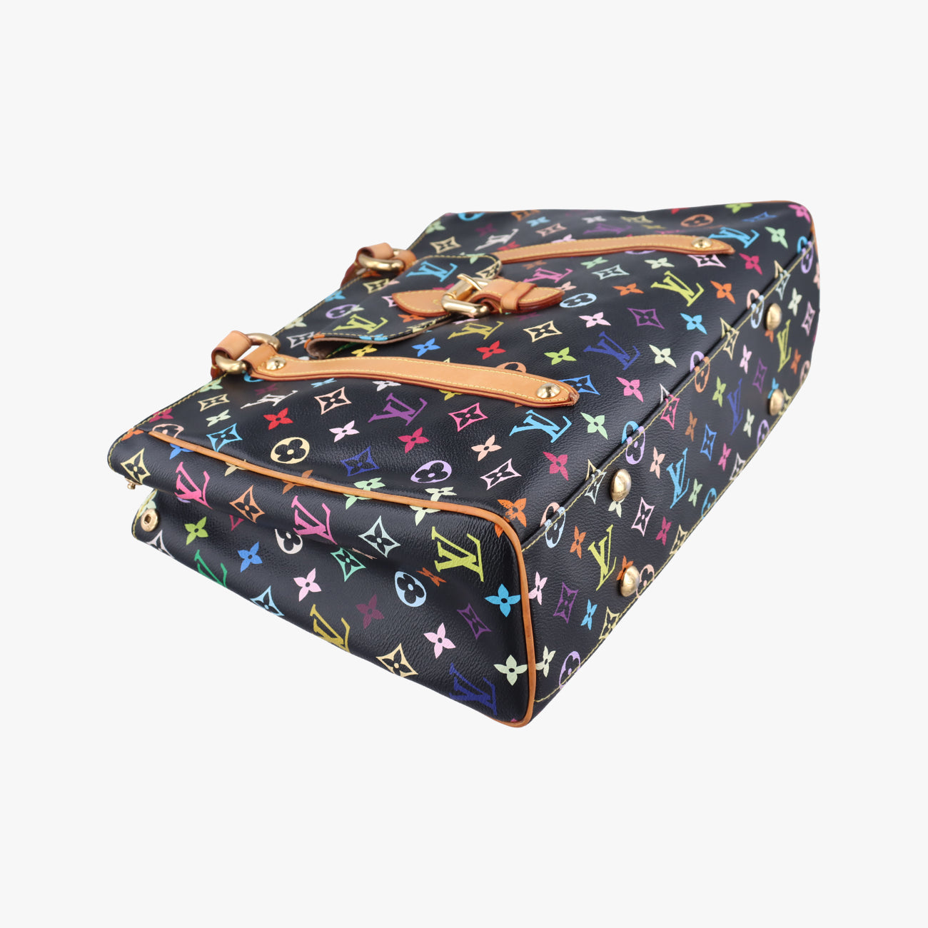 Pre-owned Louis Vuitton Aurelia MM Noir Monogram Multicolor M40095 handbag | stylenewstar